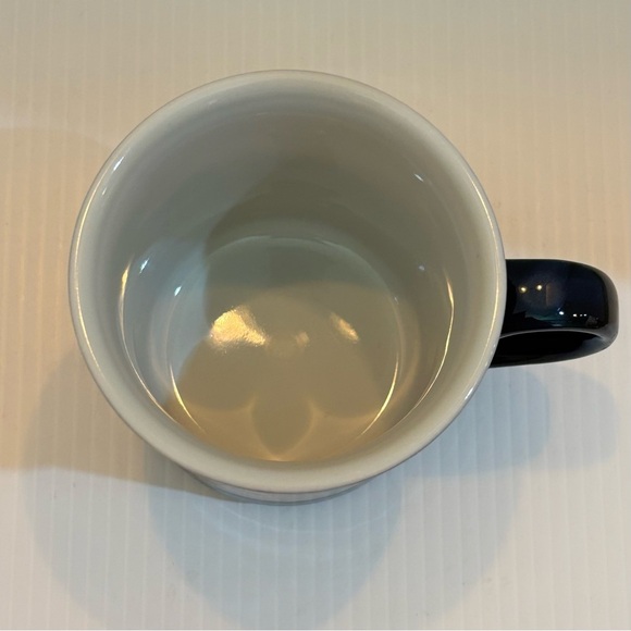 Vintage Fluffy Cat Trio Coffee Mug Otagiri Japan Navy Blue & Brown Striped Cats - Picture 6 of 10